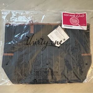 Thirty-One Gray and Brown Tote